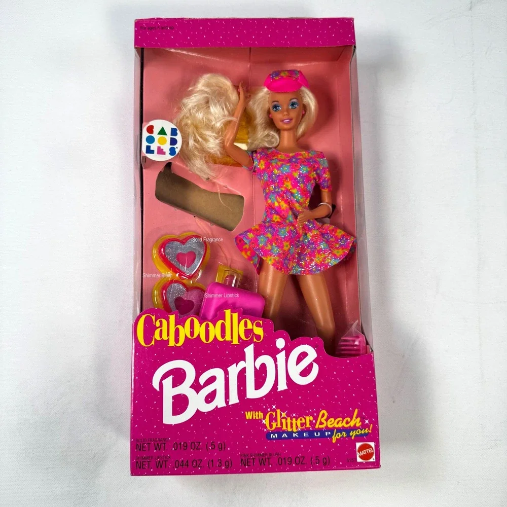 Vintage 1992 Caboodles Barbie Doll Mattel 3157 Glitter Beach Makeup New In Box